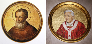 papas Benedicto XVI y Celestino V renunciaron