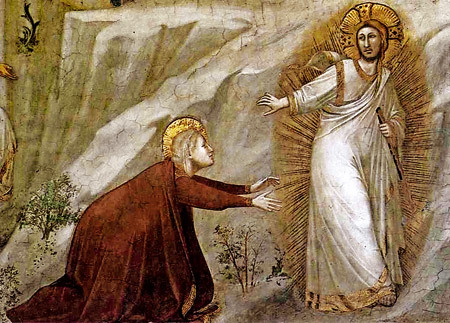Nole me tangere María Magdalena quiere acercarse a Jesús después de la resurrección