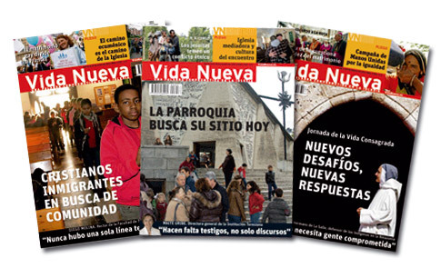 tres portadas de la revista Vida Nueva