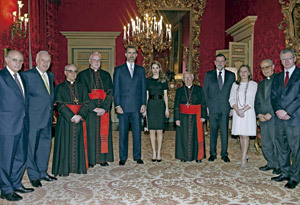 recepción en la embajada española ante la Santa Sede antes de la misa inicio pontificado