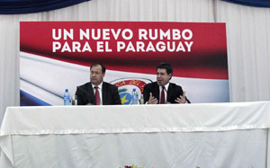 Horacio Cartes y Juan Afara, presidente y vicepresidente de Paraguay