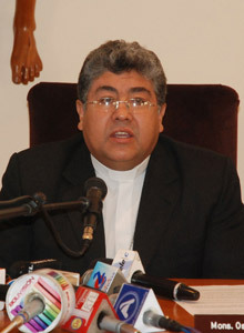 Óscar Aparicio, presidente de la Conferencia Episcopal de Bolivia
