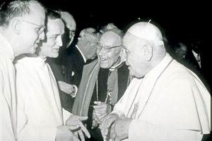 Hermano Roger de Taizé con papa Juan XXIII