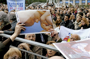 manifestación provida y contra el aborto en España