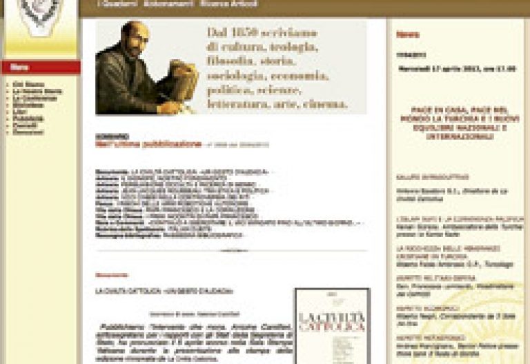 La Civiltà Cattolica, página web