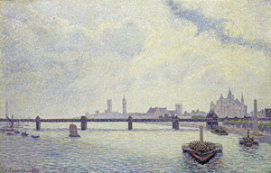 El puente de Charing Cross, Londres, Camille Pissarro exposición en el Thyssen