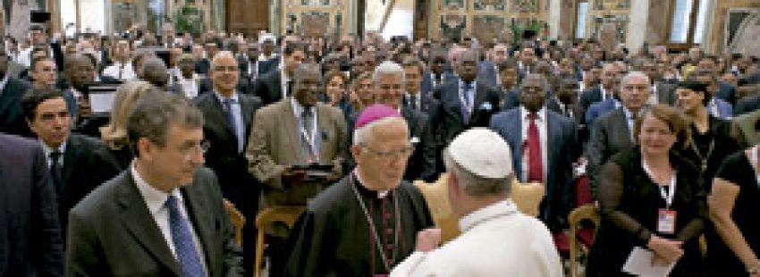 papa Francisco recibe a los representantes de la FAO junio 2013