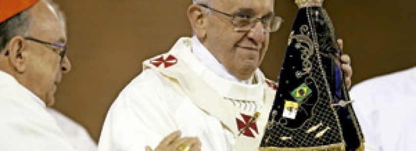 papa Francisco en el Santuario de la Virgen de Aparecida JMJ Río 2013