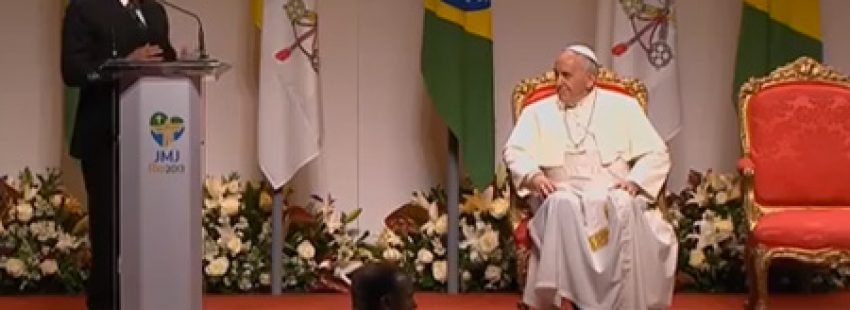 ceremonia de despedida del papa Francisco de Brasil 28 julio 2013