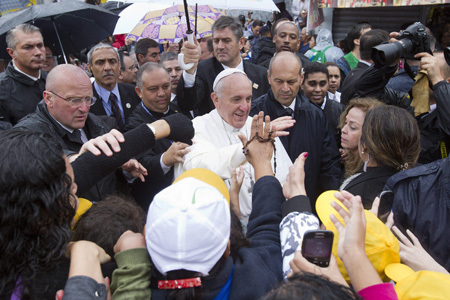 papa Francisco visita favela Río de Janeiro