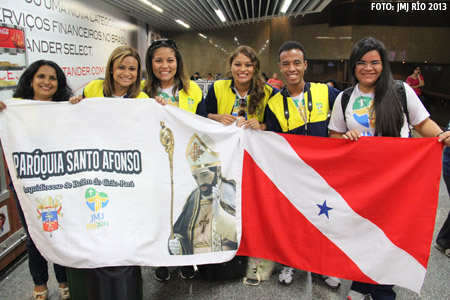 jóvenes peregrinos en la JMJ Río 2013