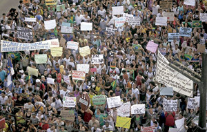 manifestaciones de jóvenes en Brasil