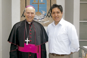 Carlos Aguiar, presidente del CELAM, y Felipe Monroy, director de Vida Nueva México