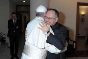 papa Francisco y Antonio Spadaro, director de La Civiltà Cattolica 14 junio 2013