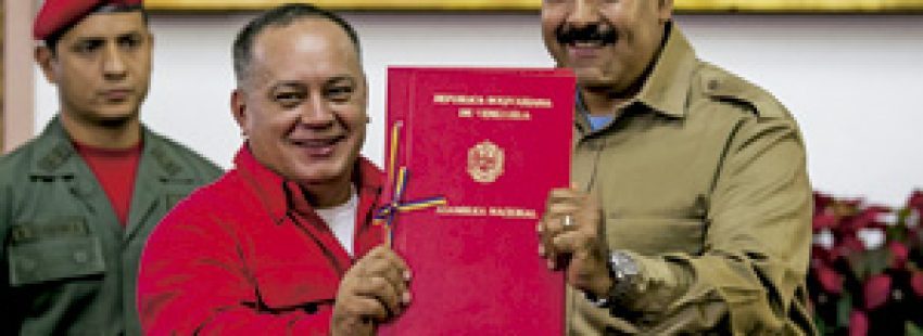 Nicolás Maduro y Diosdado Cabello, presidente de la Asamblea Nacional de Venezuela