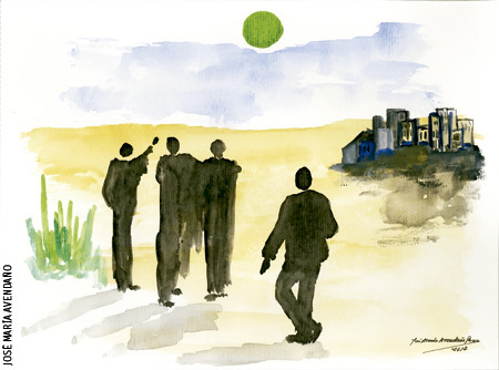 ilustración de José María Avendaño para el Pliego del Adviento 2013