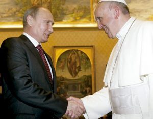 papa Francisco y Vladimir Putin, presidente de la Federación Rusa, 25 noviembre 2013
