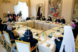 encuentro del papa Francisco con patriarcas de las Iglesias orientales