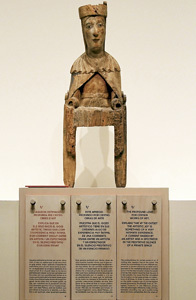virgen del Románico con textos de Antoni Tàpies