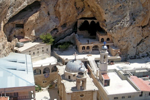 monasterio greco-ortodoxo en la ciudad de Malula, Siria