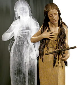Madgalena penitente y su radiografía en el Instituto de Patrimonio Cultural de España