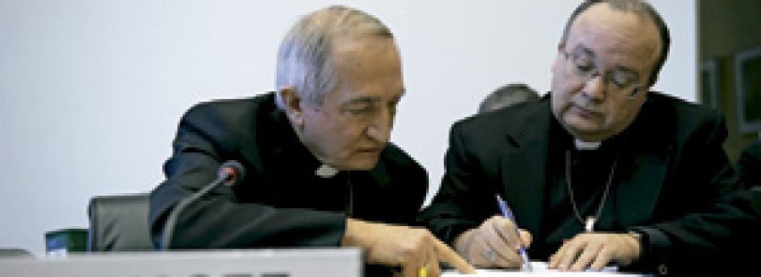 arzobispos Silvano Tomasi y Charles Scicluna delegación vaticana ante el comité sobre la Convención de los Derechos de la Infancia de la ONU 16 enero 2014