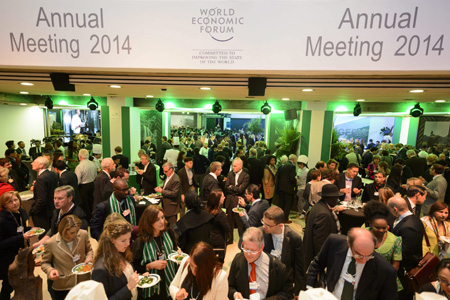 reunión del Foro Económico de Davos en Suiza 2014