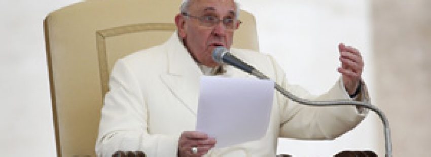 discurso del papa Francisco durante la audiencia general del miércoles 29 enero 2014