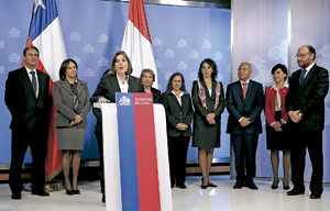 delegaciones de políticos de Chile y Perú para hablar de los límites marítimos entre ambos países mayo 2013