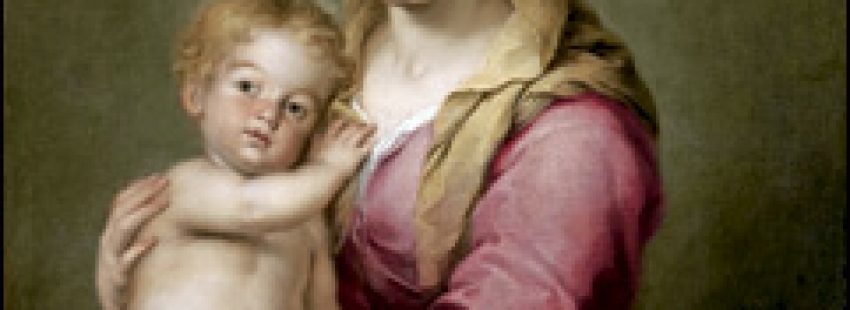 Virgen con el Niño, pintura de Murillo