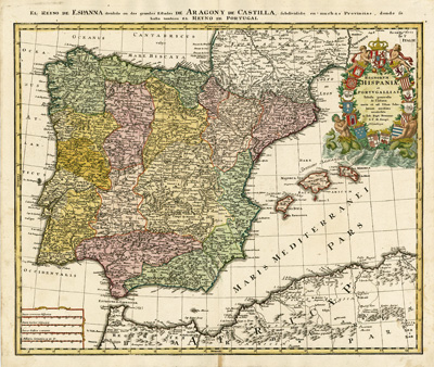 mapa antiguo de España