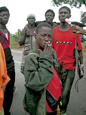 niños soldado en Liberia