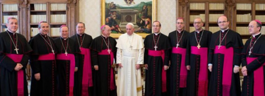 obispos españoles en visita ad limina con el papa Francisco primer grupo 24 febrero 2014