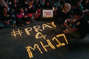 Recordatorio a las víctimas del MH17.