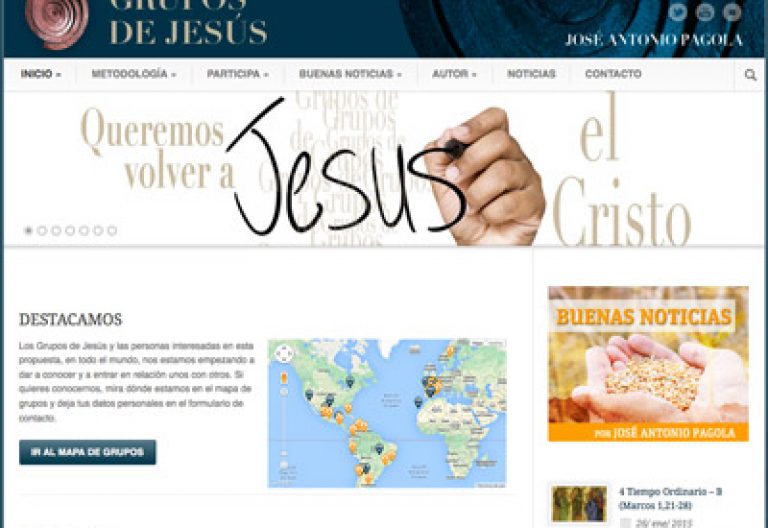 web de los Grupos de Jesús promovida por PPC Editorial