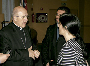Carlos Osoro, arzobispo de Madrid, en el encuentro de misión compartida Juntos Somos Más marzo 2015