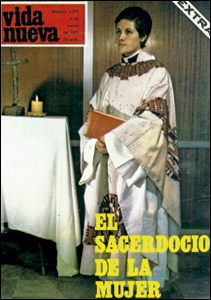 portada de Vida Nueva de 1977 sobre el tema del sacerdocio femenino