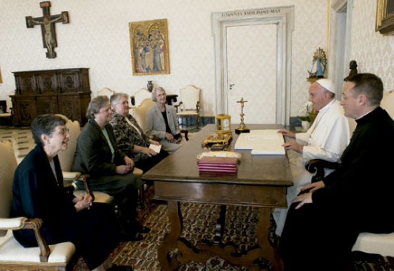 papa Francisco con las religiosas de Estados Unidos, LCWR, Conferencia de Religiosas Femeninas 16 abril 2015