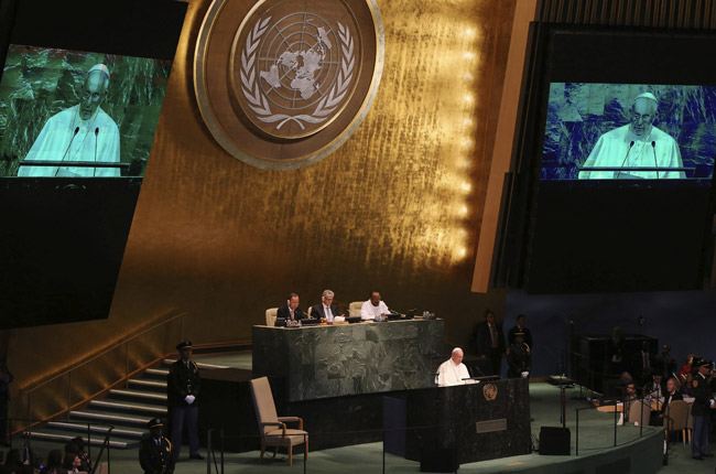 papa Francisco discurso ante la ONU Naciones Unidas Nueva York 25 septiembre 2015