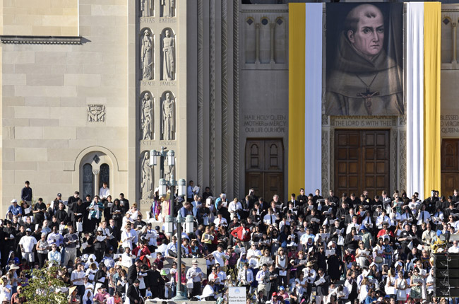 papa Francisco preside la misa de canonización de fray Junípero Serra Santuario Nacional de la Inmaculada Concepción 23 septiembre 2015