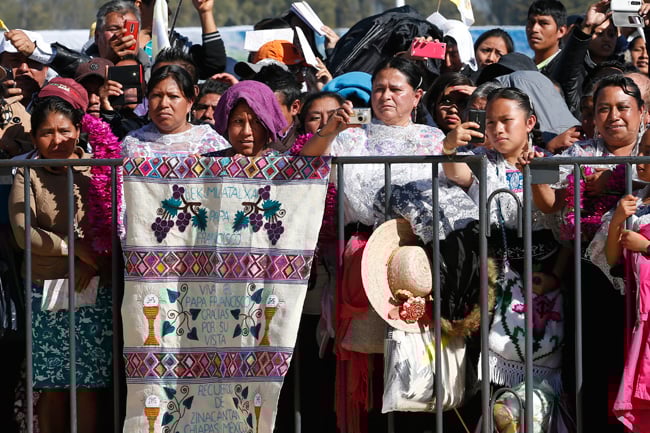 papa Francisco misa con comunidades indígenas en San Cristóbal de las Casas Chiapas 15 febrero