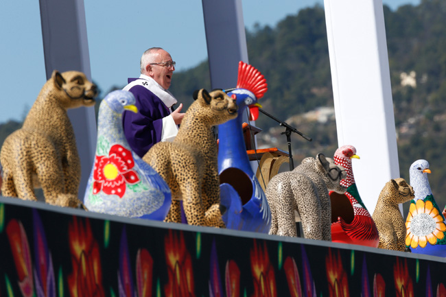 papa Francisco misa con comunidades indígenas en San Cristóbal de las Casas Chiapas 15 febrero