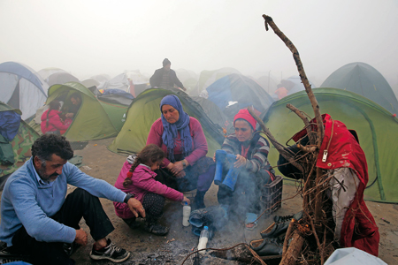 refugiados en Grecia