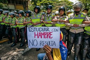 Protesta universitaria en Venezuela