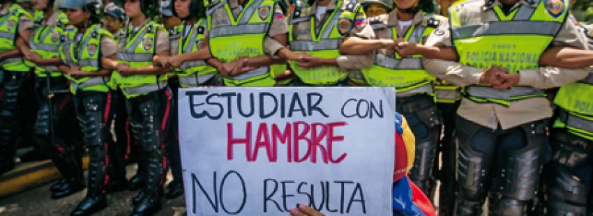 Protesta universitaria en Venezuela