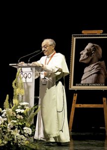 Fray Bruno Cadoré, maestro de la Orden de Predicadores, en el Congreso Educar OP 2016 800 hacia la sabiduría, en el 800 aniversario de los dominicos, Madrid julio 2016