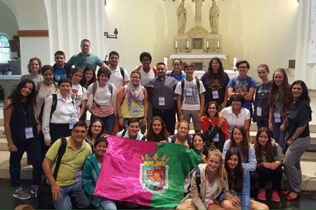 jóvenes peregrinos diócesis de Málaga en Berlín camino de la JMJ Cracovia 2016