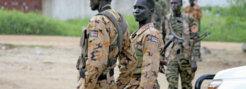 militares en Sudán del Sur al borde del genocidio durante la guerra civil 2016
