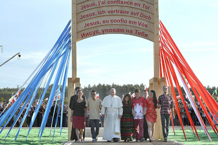 papa Francisco en la vigilia de la Jornada Mundial Juventud Cracovia 2016 30 julio 2016