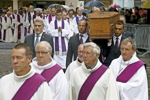 funeral el 2 de agosto en la catedral de Rouen por el sacerdote francés Jaques Hamel asesinado en Normandía